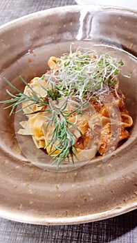 Italian food - Tagliatelle with ragÃ¹