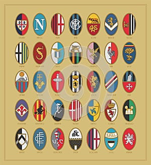 Italian Football Retro Logos