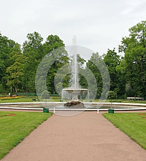 The Italian Fountain. Peterhof (Petrodvorets) photo