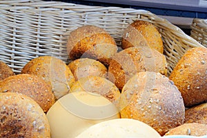 Italian fresh bread with traditional flour