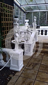 Italian garden with statues