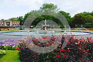 Italian gardens in Stanley park Blackpool.