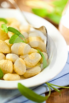 Italian gnocchi with sage