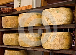 Italian Grana Padano DOP cheeses