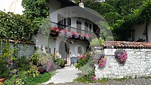 Italian home with flowers