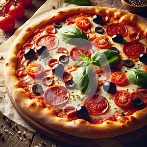Italian homemade pizza