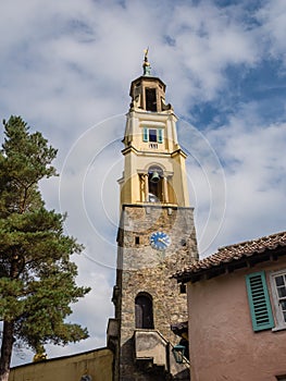 Italian inspired ornate buildings in Portmeirion