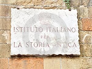 Italian Institute for the ancient History photo