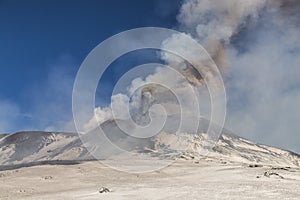 Spectacular Volcano Etna eruption ,Sicily , Italy