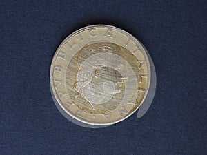 Italian Lira ITL coin, currency of Italy IT