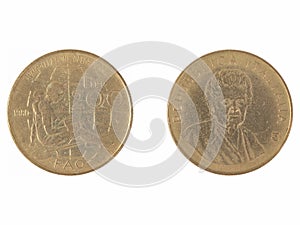 200 Italian liras coin