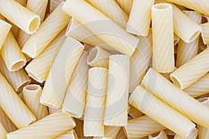 Italian Macaroni Pasta raw food background or texture close up