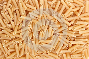 Italian Macaroni Pasta raw food background or texture close up