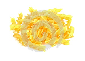 Italian Macaroni Pasta raw food on white background