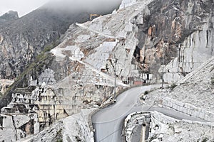 Italian marble quarry