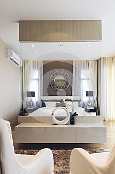 Italian Modern Model House : Master Bedroom