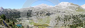Italian mountain landscape in Dolomiti FANES Nature Park
