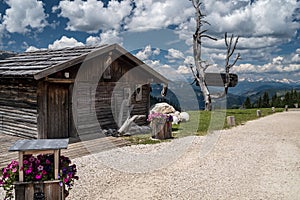 Italian mountain landscape. San Cassiano