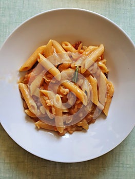 Italian neapolitan pasta, typical pasta of Napoli, Italian