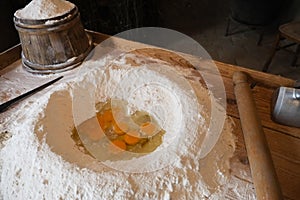 Italian old kitchen. Santo Stefano. Cammino dei Briganti. The Walk of the Brigands. Italy. photo