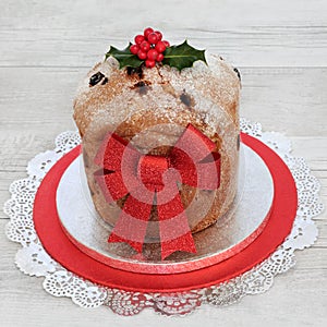 Italian Panettone Christmas Cake