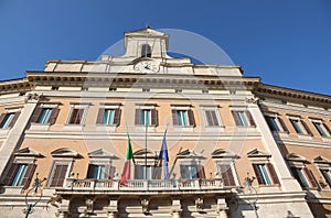 Italian Parliament called MonteCitorio In Rome