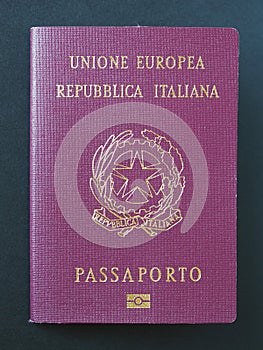 Italian Passport document photo