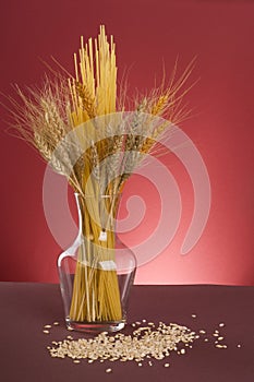 Italian pasta and cereals with grains.