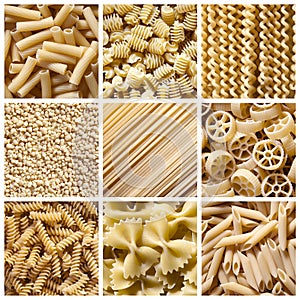 Italian pasta - collage