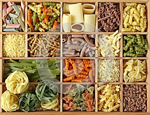 Italian pasta collection photo