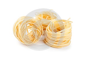 Italian pasta fettuccine nest