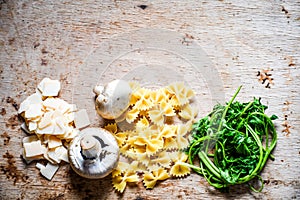 Italian pasta ingredients