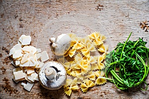 Italian pasta ingredients