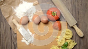 Italian pasta ingredients