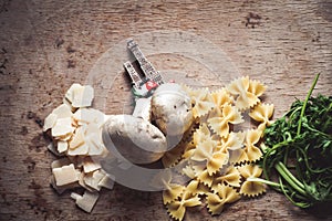 Italian pasta ingredients