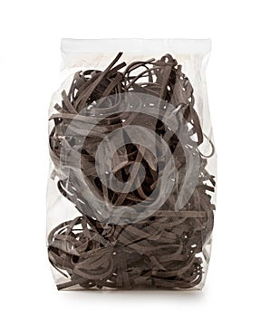 Italian Pasta Pack - `Tagliatelle Nero di Seppia` Type photo