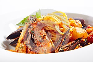 Italian Pasta with Seafood