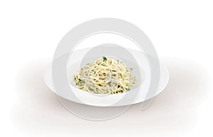 Italian pasta spaghetti carbonara