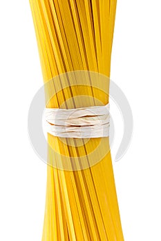 Italian Pasta spaghetti macaroni isolated on white background