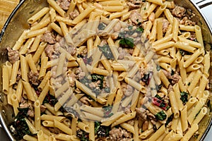 Italian Penne Sausage Alfredo