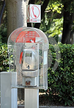 Italian phone booth