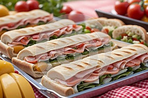 Italian Picnic Sandwiches in a Tray