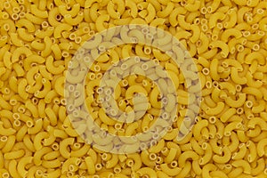 Italian pipe rigate macaroni pasta raw food background or  texture close up