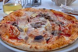 An Italian Pizza on the Enchanting Island of Burano, Italy