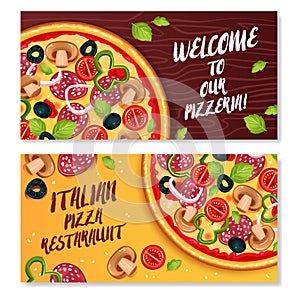 Italian Pizza Horizontal Banners