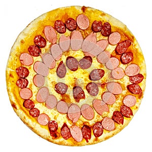 Italian pizza isolated