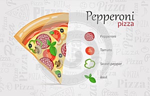 Italian pizza recipe with items