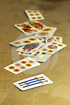 Italian playing cards photo