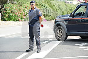 Italian policeman carabinier