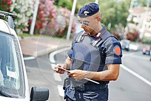 Italian policeman carabinier photo